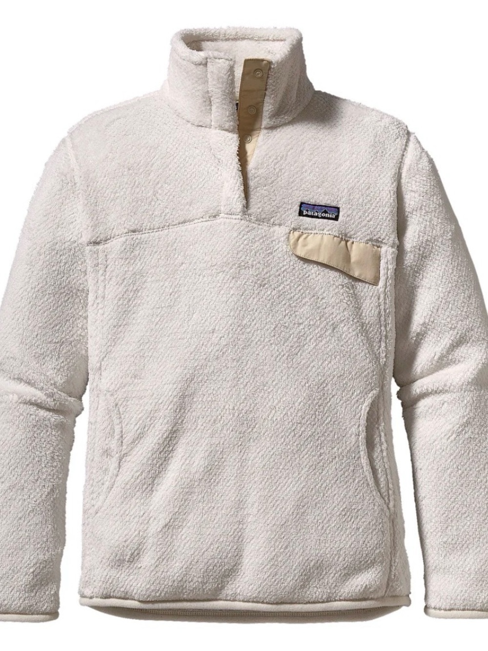 Patagonia Women’s ReTool Snap T Pullover Cream & Tan Size Large - Picture 9 of 9